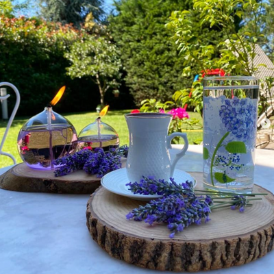 Öllampen aus Glas im Freien – eine Stimmungsvolle Beleuchtung für Garten und Terrasse