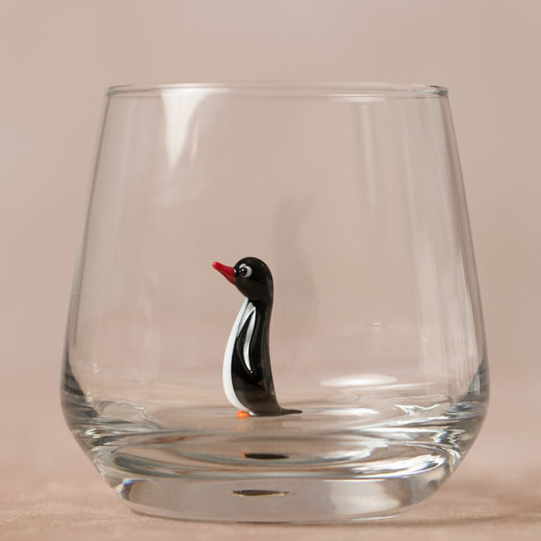 Trinkglas Pinguin